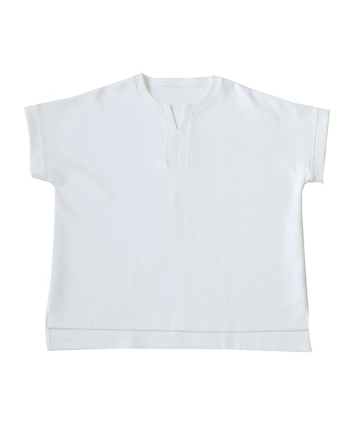 antiqua(アンティカ)の「ポンチ素材カフタントップス(Tシャツ/カットソー・レディース・ベージュ/ブラック/オフホワイト・FREE)」の8枚目の写真