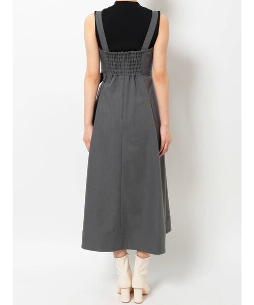 MERCURYDUO(マーキュリーデュオ)の「チェックプリーツドッキング2WAYジャンスカ(ジャンパースカート・レディース・グレー/ブラウン・FREE)」の8枚目の写真