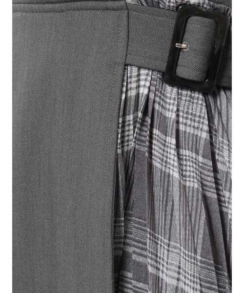 MERCURYDUO(マーキュリーデュオ)の「チェックプリーツドッキング2WAYジャンスカ(ジャンパースカート・レディース・グレー/ブラウン・FREE)」の11枚目の写真