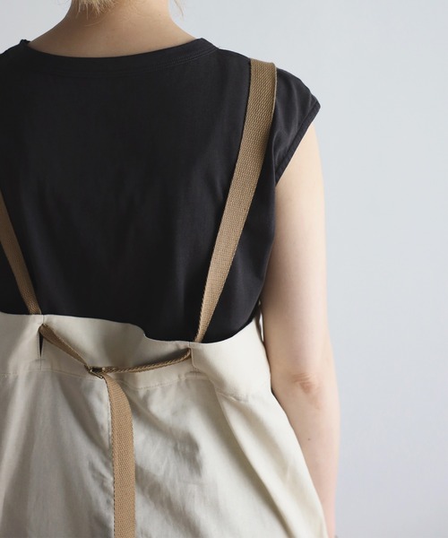 Bonjour Sagan（ボンジュールサガン）の「ベルトショルダーオーバーオール（サロペット/オーバーオール・レディース・ブラック/カーキ/ライトベージュ・FREE）」の15枚目の写真