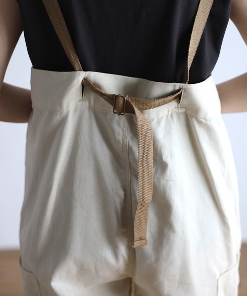 Bonjour Sagan（ボンジュールサガン）の「ベルトショルダーオーバーオール（サロペット/オーバーオール・レディース・ブラック/カーキ/ライトベージュ・FREE）」の16枚目の写真