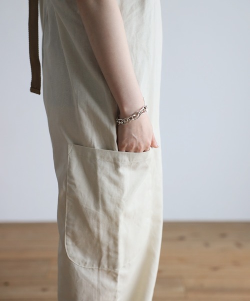 Bonjour Sagan（ボンジュールサガン）の「ベルトショルダーオーバーオール（サロペット/オーバーオール・レディース・ブラック/カーキ/ライトベージュ・FREE）」の18枚目の写真