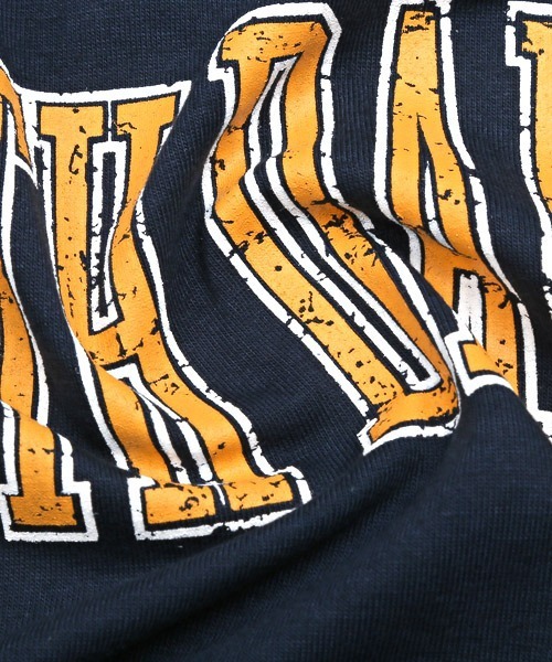 LUXSTYLE(ラグスタイル)の「ネックレス付きカレッジロゴBIGTシャツ(Tシャツ/カットソー・メンズ・ホワイト/ブラック/ネイビー・M/L/XL)」の16枚目の写真