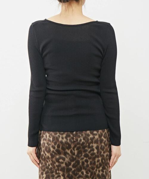 martinique(マルティニーク)の「martinique/コットンシルクラウンドネックプルオーバー(Tシャツ/カットソー・レディース・ブラック/ホワイト/モカ・FREE)」の15枚目の写真