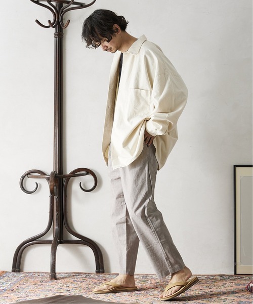 ARMY TWILL（アーミーツイル）の「【ARMY TWILL / アーミーツイル】別注 ヘビーコットンスラブシャツ（シャツ/ブラウス・メンズ・ブラック/カーキ/ナチュラル・MEDIUM/LARGE）」の5枚目の写真