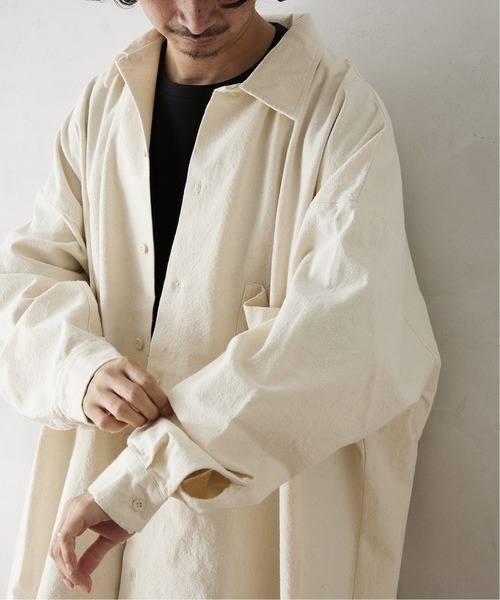 ARMY TWILL（アーミーツイル）の「【ARMY TWILL / アーミーツイル】別注 ヘビーコットンスラブシャツ（シャツ/ブラウス・メンズ・ブラック/カーキ/ナチュラル・MEDIUM/LARGE）」の7枚目の写真