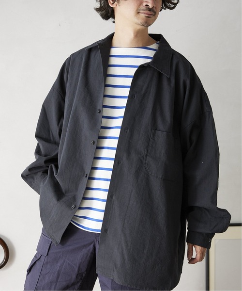 ARMY TWILL（アーミーツイル）の「【ARMY TWILL / アーミーツイル】別注 ヘビーコットンスラブシャツ（シャツ/ブラウス・メンズ・ブラック/カーキ/ナチュラル・MEDIUM/LARGE）」の17枚目の写真