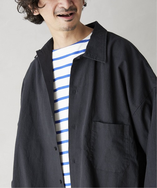 ARMY TWILL（アーミーツイル）の「【ARMY TWILL / アーミーツイル】別注 ヘビーコットンスラブシャツ（シャツ/ブラウス・メンズ・ブラック/カーキ/ナチュラル・MEDIUM/LARGE）」の18枚目の写真