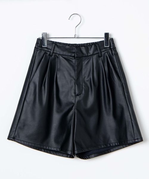 WEGO（ウィゴー）の「WEGO/フェイクレザーハーフパンツ（その他パンツ・レディース・アイボリー/ブラック・FREE）」の22枚目の写真