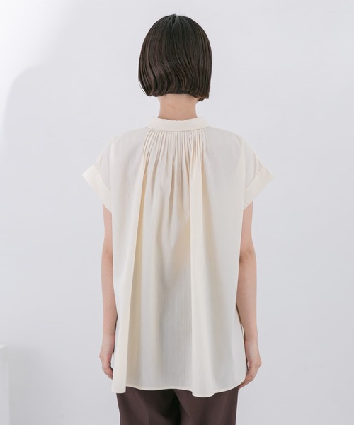 KBF（ケイビーエフ）の「タックフレアスリーブレスブラウス（シャツ/ブラウス・レディース・ブラック/アイボリー/ホワイト系その他・ONE）」の21枚目の写真