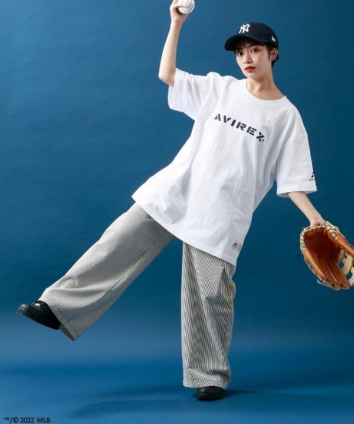 AVIREX（アヴィレックス）の「【× NEW ERA】MLB × AVIREX 9サーティ ヤンキース ベースボール キャップ / 9THRTY Yankees BASEBALL CAP（キャップ・レディース・ネイビー・F）」の11枚目の写真