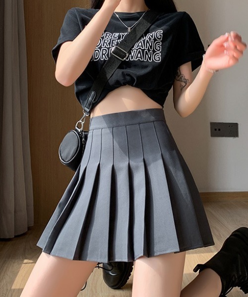 gossip!ロサンゼルス(ゴシップロサンゼルス)の「プリーツミニスカート(スカート・レディース・ホワイト/ブラック/グレー・S/M)」の13枚目の写真