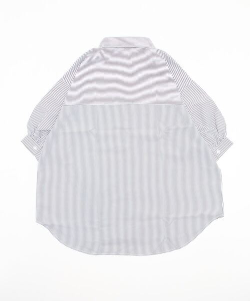 AS KNOW AS plus（アズノゥアズプラス）の「♪Wポケットシンプル5分袖ストライプシャツ（シャツ/ブラウス・レディース・グリーン系その他/ブラック系その他/ブルー系その他・FREE）」の16枚目の写真