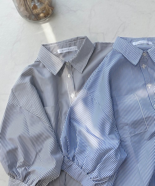 AS KNOW AS plus（アズノゥアズプラス）の「♪Wポケットシンプル5分袖