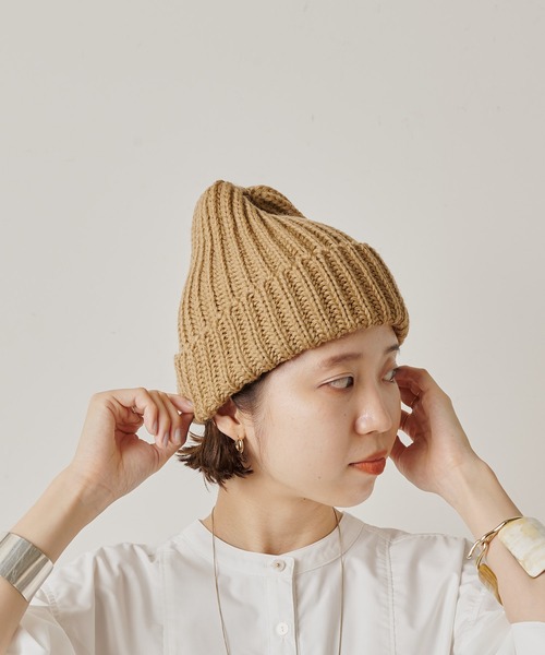 Omekashi（オメカシ）の「HIGHLAND2000 KNITCAP（ニットキャップ/ビーニー・レディース・ライム/ブルー/パープル/キャメル・FREE）」の19枚目の写真
