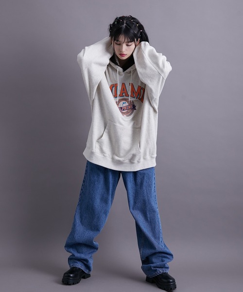 re_k by JUNRED（レクバイジュンレッド）の「re_k by JUNRED / NFLバルーンBIGスウェットプルパーカー（パーカー・メンズ・パープル/グレー/モスグリーン/レッド系その他2・S/M/L）」の11枚目の写真