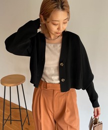 CAPRICIEUX LE'MAGE | 畦クロップカーディガン(カーディガン/ボレロ)