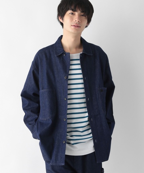 GLOBAL WORK(グローバルワーク)の「KATOデザインシャツブルゾン/352231(ブルゾン・メンズ・ブルー系その他7/ブラック・LARGE/MEDIUM)」の2枚目の写真