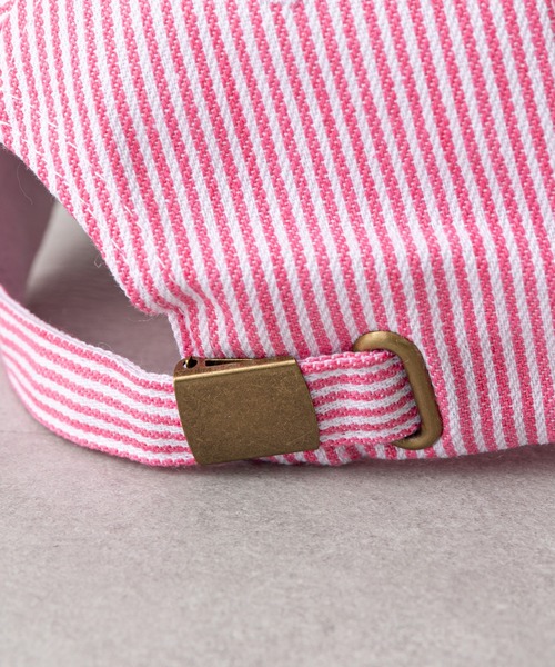 GEVACO（ゲバコ）の「【GEVACO/ゲバコ】ヒッコリー６パネルCAP（キャップ・レディース・ブラック/ピンク・ONE SIZE）」の5枚目の写真