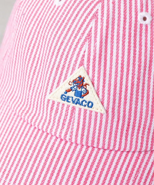 GEVACO（ゲバコ）の「【GEVACO/ゲバコ】ヒッコリー６パネルCAP（キャップ・レディース・ブラック/ピンク・ONE SIZE）」の8枚目の写真