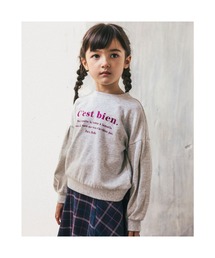 BeBe | BeBe/ミニウラゲロゴ刺繍トレーナー(90~150cm)(スウェット)