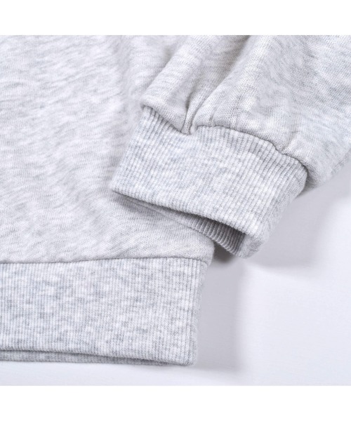 BeBe（ベベ）の「BeBe/ミニウラゲロゴ刺繍トレーナー(90~150cm)（スウェット・キッズ・グレー/パープル・90/150/110/140/130/100/120）」の16枚目の写真