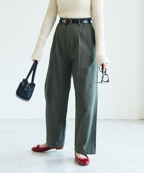 FREAK'S STORE（フリークスストア）の「【限定展開】MACOBER×FREAK'S STORE/マコバー　別注フレンチワークパンツ（その他パンツ・レディース・ブラック/ベージュ/パープル/ネイビー/オリーブ/ナチュラル/イエロー・38/36）」の8枚目の写真