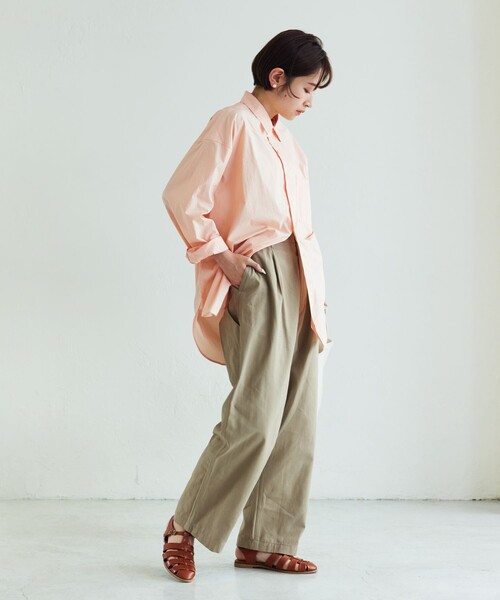 FREAK'S STORE（フリークスストア）の「【限定展開】MACOBER×FREAK'S STORE/マコバー　別注フレンチワークパンツ（その他パンツ・レディース・ブラック/ベージュ/パープル/ネイビー/オリーブ/ナチュラル/イエロー・38/36）」の12枚目の写真