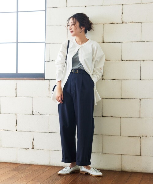 FREAK'S STORE（フリークスストア）の「【限定展開】MACOBER×FREAK'S STORE/マコバー　別注フレンチワークパンツ（その他パンツ・レディース・ブラック/ベージュ/パープル/ネイビー/オリーブ/ナチュラル/イエロー・38/36）」の14枚目の写真