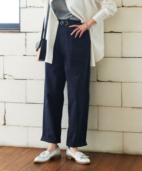 FREAK'S STORE（フリークスストア）の「【限定展開】MACOBER×FREAK'S STORE/マコバー　別注フレンチワークパンツ（その他パンツ・レディース・ブラック/ベージュ/パープル/ネイビー/オリーブ/ナチュラル/イエロー・38/36）」の15枚目の写真