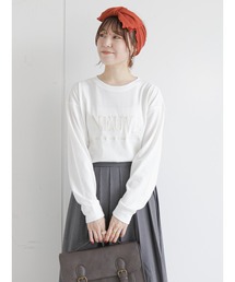 ehka sopo | ロゴ刺繍ロンT(Tシャツ/カットソー)