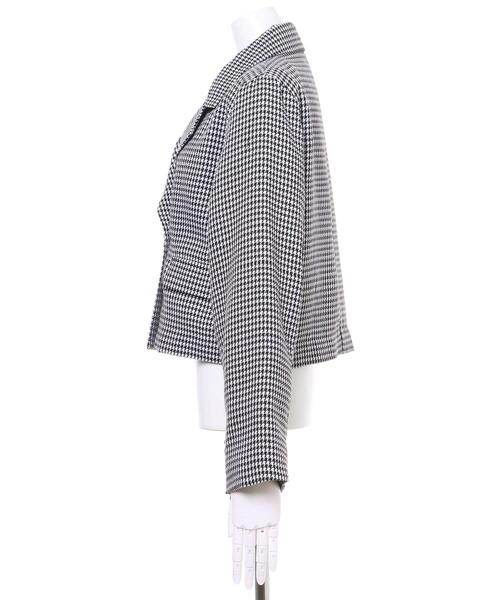 INGNI(イング)の「ショート/ジャケット(セットアップ対応)(テーラードジャケット・レディース・ホワイト系5/ブラック/ベージュ/ブラウン系その他2・M)」の6枚目の写真