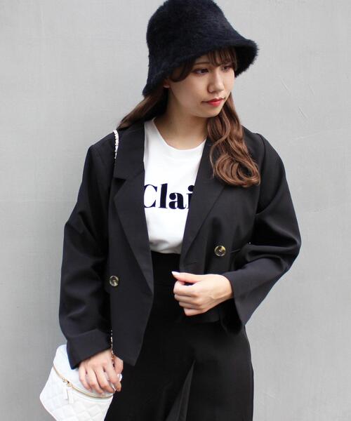 INGNI(イング)の「ショート/ジャケット(セットアップ対応)(テーラードジャケット・レディース・ホワイト系5/ブラック/ベージュ/ブラウン系その他2・M)」の15枚目の写真