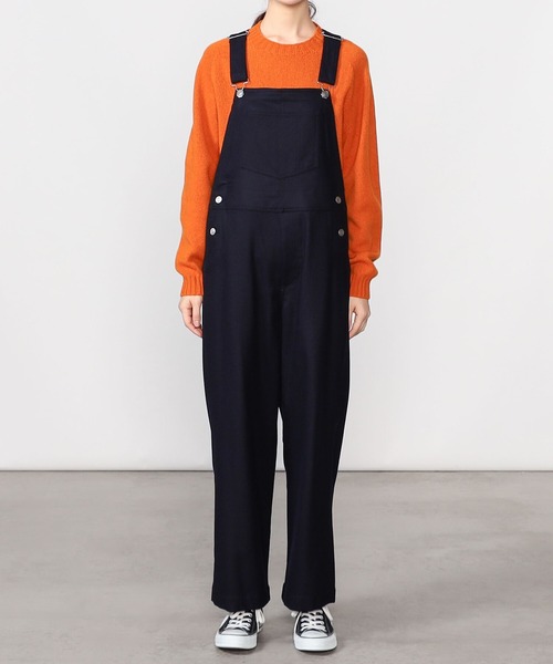 ORCIVAL(オーシバル)の「ORCIVAL | ウールサキソニー オーバーオール WOMEN(サロペット/オーバーオール・レディース・チャコール/ネイビー・1)」の6枚目の写真