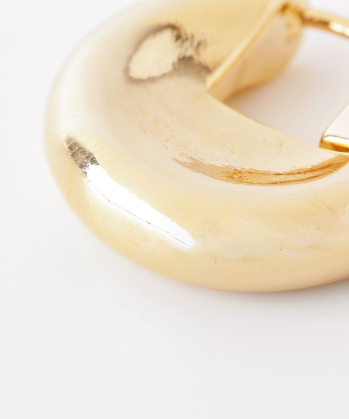 KBF(ケイビーエフ)の「クォーターサークルピアス(ピアス(両耳用)・レディース・シルバー/ゴールド・ONE)」の10枚目の写真