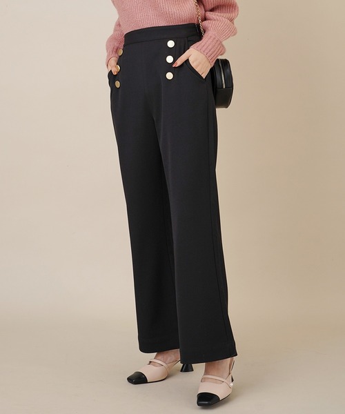 31 Sons de mode（トランテアン　ソン　ドゥ　モード）の「マリンフレアパンツ（その他パンツ・レディース・ブラック/キャメル・36/38）」の9枚目の写真