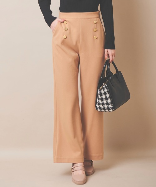 31 Sons de mode（トランテアン　ソン　ドゥ　モード）の「マリンフレアパンツ（その他パンツ・レディース・ブラック/キャメル・36/38）」の8枚目の写真