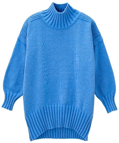 GeeRA(ジーラ)の「リブ使いビッグシルエットニット(ニット/セーター・レディース・レッド/ブルー/ブラック・SMALL/MEDIUM/LARGE/X-LARGE)」の6枚目の写真