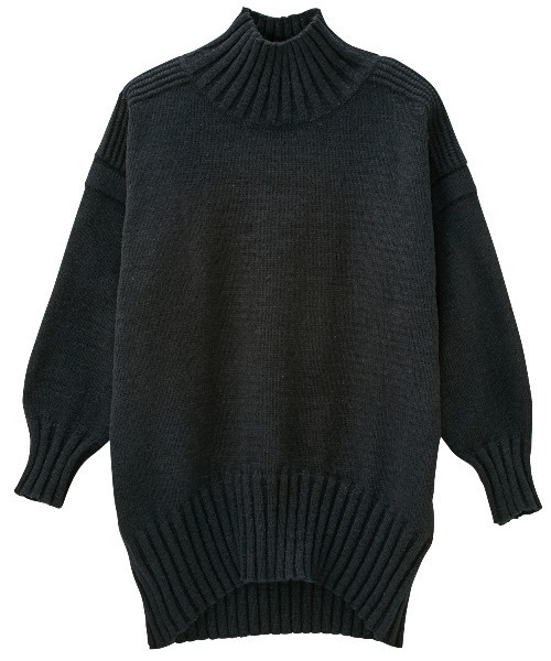 GeeRA(ジーラ)の「リブ使いビッグシルエットニット(ニット/セーター・レディース・レッド/ブルー/ブラック・SMALL/MEDIUM/LARGE/X-LARGE)」の8枚目の写真