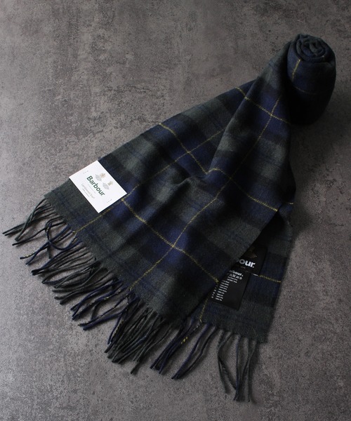 Barbour（バブアー）の「【BARBOUR/バブアー】Tartan lambswool scarf/タータンチェック ラムズウール スカーフ/マフラー（マフラー・メンズ・レッド系/グレー系/ベージュ系/カーキ系/グリーン系/グリーン系1/ネイビー系/ネイビー系1/カーキ系1/レッド系1・FREE）」の4枚目の写真