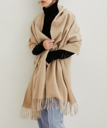 リサイクルポリなめらかタッチ無地ストール