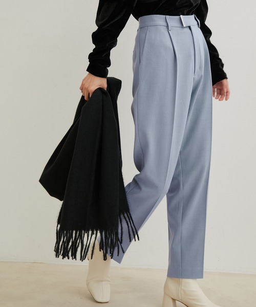 VIS（ビス）の「リサイクルポリなめらかタッチ無地ストール（マフラー・レディース・キナリ/ベージュ/グレー/イエロー系その他2/ブラック・FREE）」の3枚目の写真