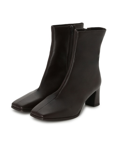 SNIDEL(スナイデル)の「スクエアショートブーツ(ブーツ・レディース・ブラック/ダークブラウン/モカ・SMALL/MEDIUM/LARGE)」の3枚目の写真