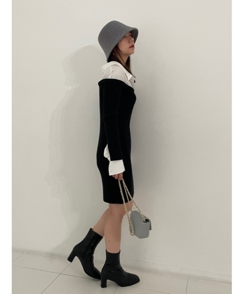 SNIDEL(スナイデル)の「スクエアショートブーツ(ブーツ・レディース・ブラック/ダークブラウン/モカ・SMALL/MEDIUM/LARGE)」の20枚目の写真