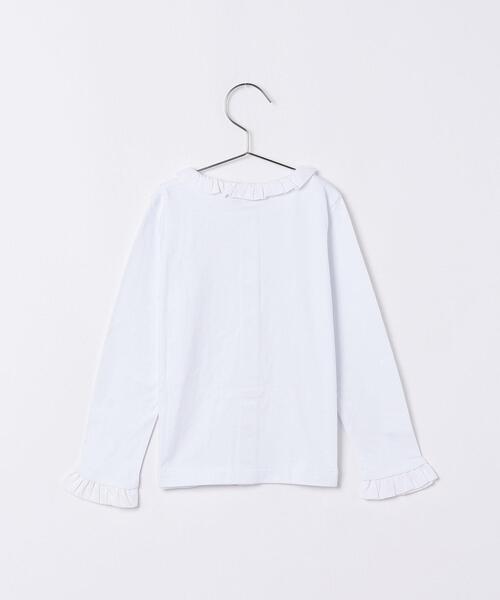 agnes b.（アニエスベー）の「キッズ コットン フリルブラウス（シャツ/ブラウス・キッズ・ホワイト・4YEAR/10YEAR/8YEAR/12YEAR/6YEAR）」の3枚目の写真