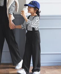キッズ親子お揃いウールライクサスペンダーパンツ