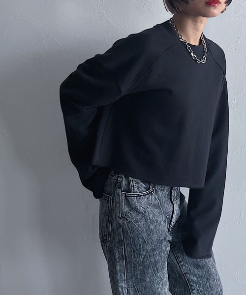 PAGEBOY（ページボーイ）の「ショートルーズ裏毛プルオーバー
