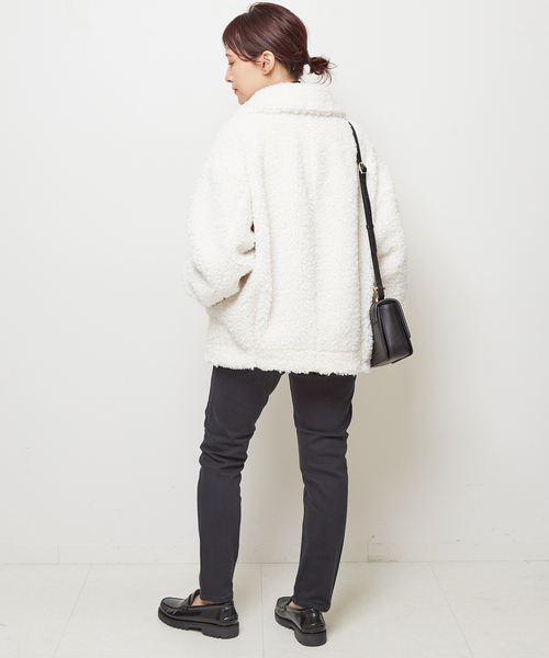 Spick & Span タックコクーンハーフボアブルゾン Spick & Span（スピックアンドスパン）の「タックコクーンハーフボア