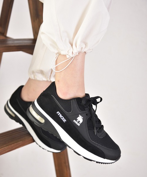 セール】moz(モズ)ワンポイントロゴエア入りクッションスニーカー