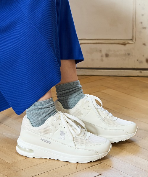 moz（モズ）の「moz(モズ)ワンポイントロゴエア入りクッションスニーカー（スニーカー・レディース・ホワイト/ライトブラウン/ライトグレー/ブラック/ブラック系その他・22.5cm/24.0cm/24.5cm/23.0cm/23.5cm）」の12枚目の写真